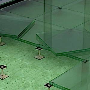 Cam panel yükseltilmiş döşeme paneller