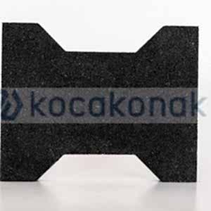 KAUÇUK KİLİT TAŞI 25*20 2 CM SİYAH