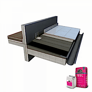 ARDEX FB 9L - 2K Çift Bileşenli, Akıcı Kıvamlı, Fleks Zemin Yapıştırıcısı